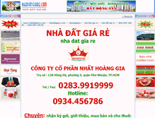 Tablet Screenshot of nhadatgiare.com